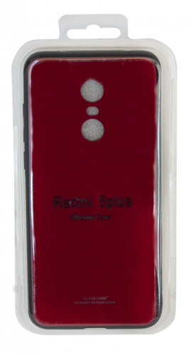 фото товару Накладка Silicon Glass Xiaomi Redmi 5 Plus red