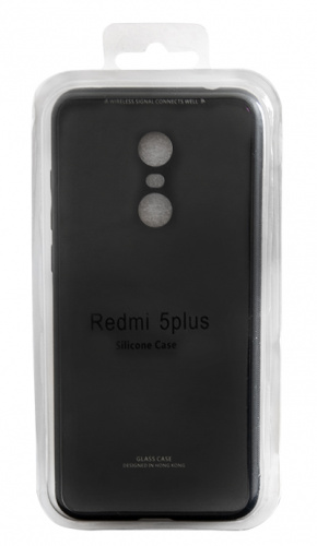 фото товару Накладка Silicon Glass Xiaomi Redmi 5 Plus black
