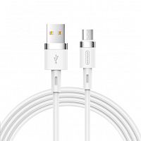 фото товару Дата кабель Joyroom Silicone S-1224N2 microUSB 1.2m 2.4A White