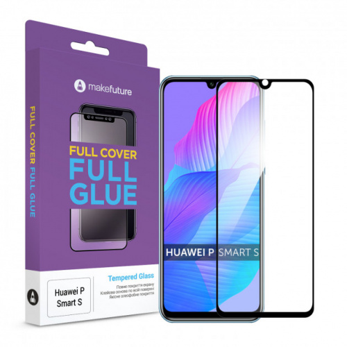 фото товару Захисне скло MakeFuture Huawei P Smart S Full Cover (full glue) Black