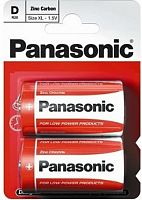 фото товара Батарейка Panasonic RED ZINK R20 BLI 2 ZINK-CARBON