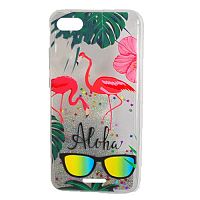 фото товару Накладка TPU Lively Glitters Xiaomi Redmi 6A Flamingo Silver (тех.пак)