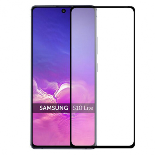 фото товару Захисне скло MakeFuture Samsung S10 Lite (G770F) Full Cover (full glue) Black