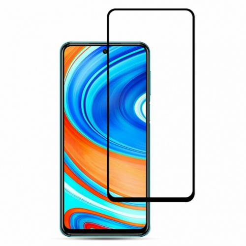 фото товару Захисне скло Full Glue Ceramics Anti-shock Glass Xiaomi Redmi Note 9/Note 9T (2020) Black (тех.пак)