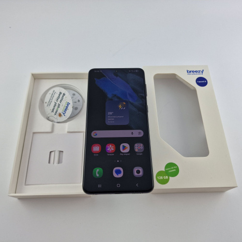 Samsung Galaxy S21 Plus 128 GB Phantom Black фото товару Samsung Galaxy S21 Plus 128 GB Phantom Black
