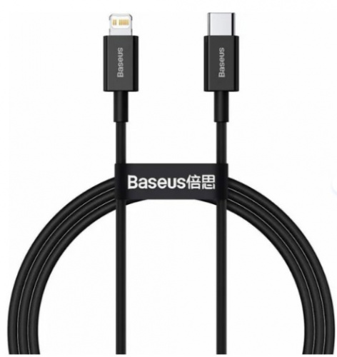 фото товару Дата кабель BASEUS Superior CATLYS-A01 Type-C to Lightning 1m 20W Black