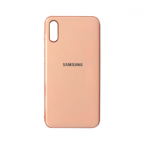 фото товару Накладка Original Silicone Joy touch Samsung A10/M10 (2019) A105F/M105F Rose gold (тех.пак)