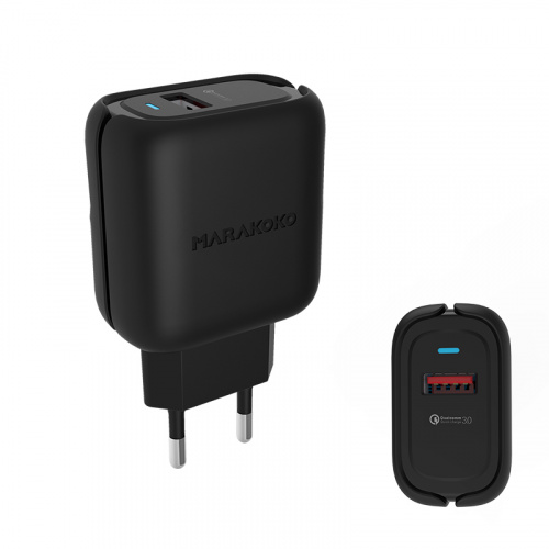 фото товару СЗУ Marakoko MA36 1USB QC3.0 24W Black