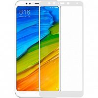 фото товару Защитное стекло Florence Xiaomi Redmi 5 Full Cover White (тех.пак)