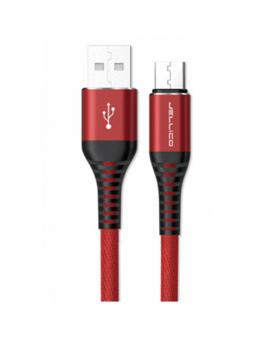 фото товару Дата кабель Jellico KDS-25 microUSB 1m 3A Red