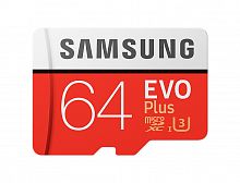 фото товару Карта памяти (акция) Samsung MicroSDXC (UHS-1) EVO Plus 64GB (Class 10)+SD адаптер