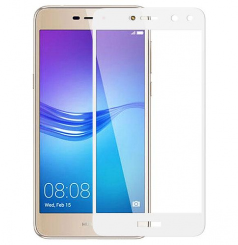фото товару Защитное стекло Florence Huawei Y5 (2017) Full Cover White (тех.пак)