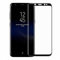 фото товару Захисне скло 4D Samsung S8 Black (тех.пак)
