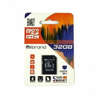 фото товару Mibrand MicroSDHC 32GB UHS-I (Class 10)+SD adapter