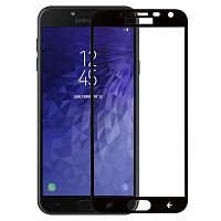 фото товару Захисне скло Florence (full glue) Samsung J4 (2018) J400 Full Cover Black (тех.пак), на пленке