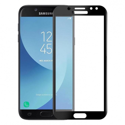 фото товару Защитное стекло MakeFuture Samsung J7 2017 (J730) Full Cover Black