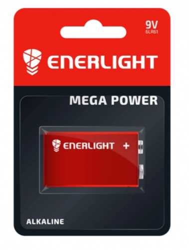 фото товара Батарейка Enerlight Mega Power 6LR61 9V (крона) 1шт./уп.