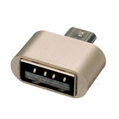 фото товару Адаптер Jellico OTG (USB to microUSB) gold