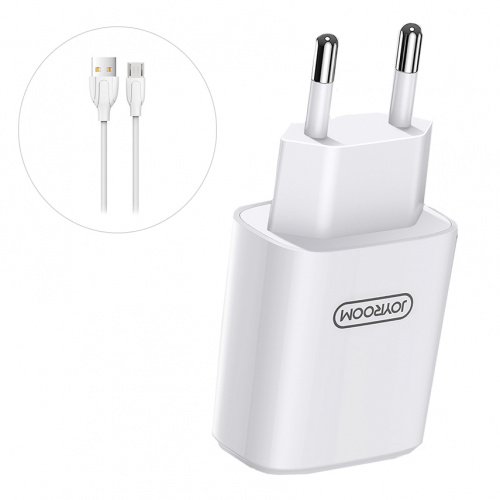 фото товару СЗУ Joyroom L-M126 1USB 2.4A + microUSB cable White