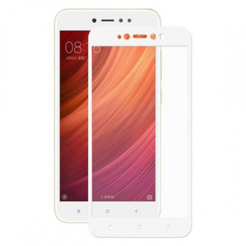 фото товару Защитное стекло Florence Xiaomi Redmi Note 5A Prime Full Cover White (тех.пак)