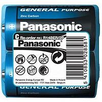 фото товара Батарейка Panasonic GENERAL PURPOSE R14 TRAY 2 ZINK-CARBON 2 шт/уп