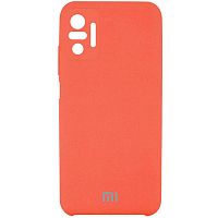 фото товару Накладка Silicone Case High Copy Xiaomi Redmi Note 10/10 Pro (2020) Orange