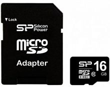 фото товару Silicon Power MicroSDHC 16GB Class10 UHS-I U1 Elite +SD adapter