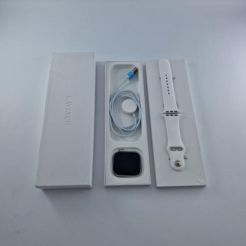 фото товару Apple Watch Series 10 GPS, 46mm, Silver, Denim Sport Band, M/L