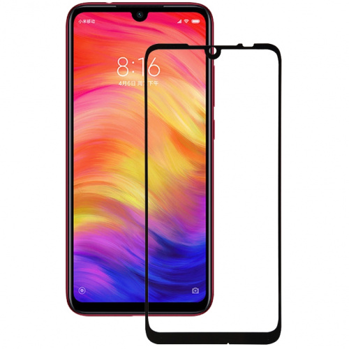 фото товару Захисне скло Full Glue Ceramics Anti-shock Glass Xiaomi Redmi Note 7 (2019) Black (тех.пак)