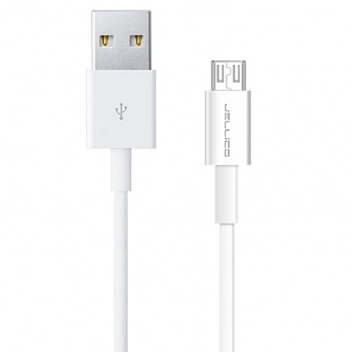 фото товару Дата кабель Jellico NY-10  microUSB 2.1А 1m White