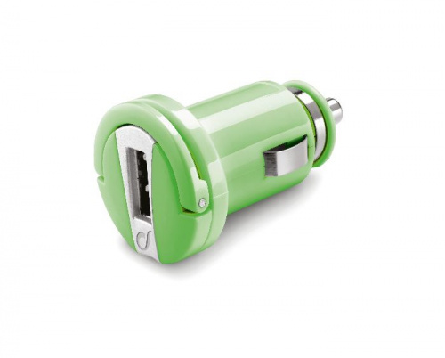 фото товару АЗУ Cellularline USB Compact green (MICROCBRUSBG)