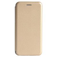 фото товару Чохол-книжка Premium Leather Case Samsung A12 (2021) A125F gold (тех.пак)