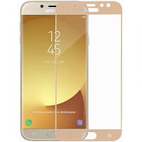 фото товару Захисне скло Florence Samsung J7 (2017) J730F Full Cover Gold