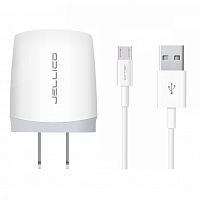 фото товару СЗУ Jellico B21 1USB 2.1A + microUSB cable White