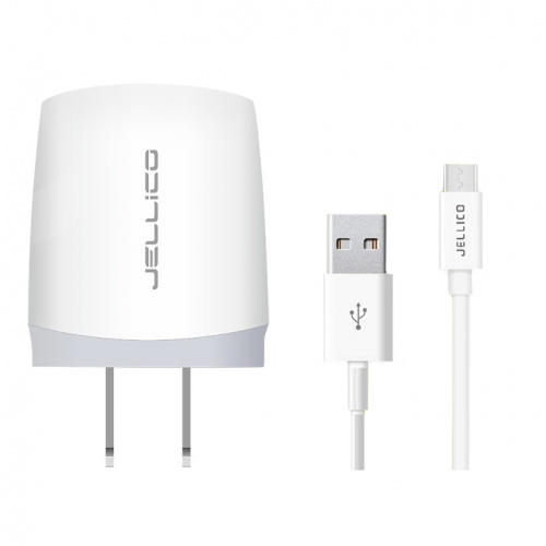 фото товару МЗП Jellico B21 1USB 2.1A + Type-C cable White