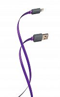 фото товару Дата кабель Florence Color Lightning 1m 2A Purple (FDC-L1-2P)