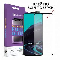 фото товару Захисне скло MakeFuture Oppo Reno2 Full Cover (full glue) Black