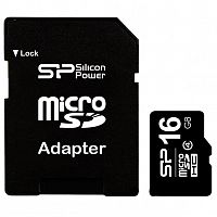 фото товару Silicon Power MicroSDHC 16GB+card reader (class 4)