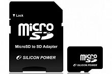 фото товару Silicon Power MicroSDHC 16GB+SD adapter (class 4)