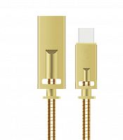 фото товару Дата кабель Wesdar T18 microUSB 1m metal Gold