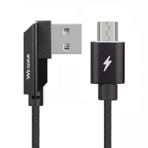 фото товару Дата кабель Wesdar T20 microUSB 1m 2A Black