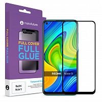 фото товару Захисне скло MakeFuture Xiaomi Redmi Note 9 Full Cover (full glue) Black