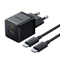 фото товару МЗП BASEUS Palm P1011160A113-01 PD+USB 30W + cable Type-C to Type-C 60w Black