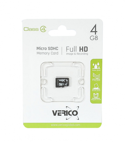 фото товару Verico MicroSDHC 4GB Class 4 (card only)