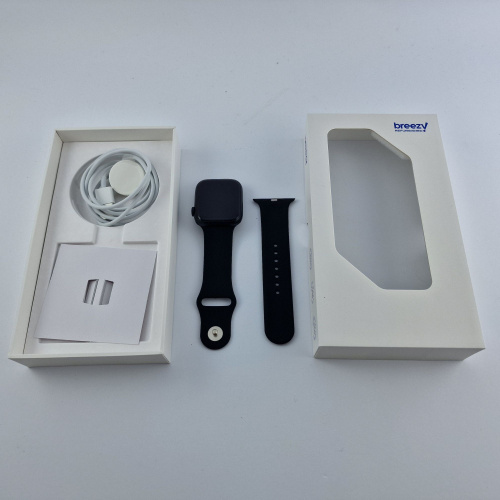 Apple Watch Series 8 GPS, 45mm, Midnight, Midnight Sport Band фото товару Apple Watch Series 8 GPS, 45mm, Midnight, Midnight Sport Band