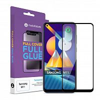 фото товару Захисне скло MakeFuture Samsung M11 (M115F) Full Cover (full glue) Black