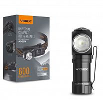 фото товара Портативний світлодіодний ліхтарик VIDEX VLF-A055H 600Lm 5700K