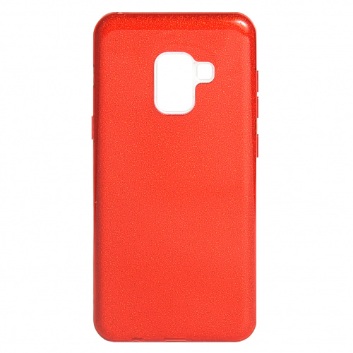 фото товару Накладка Shine 3в1 (PC+TPU) Samsung J6 Plus (2018) J610 red (тех.пак)