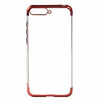 фото товару Накладка Florence силиконовая (TPU) Electroplating Huawei Y6 (2018) red (тех.пак)