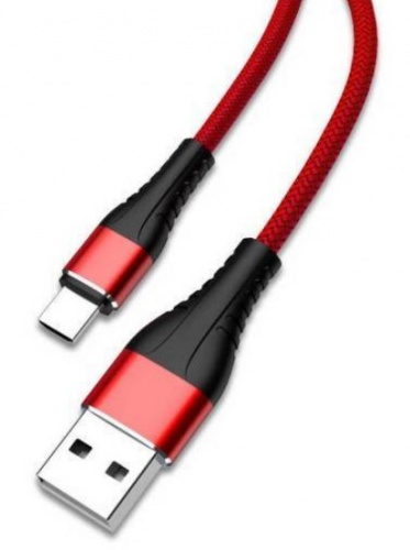 фото товару Дата кабель Jellico A7 microUSB 1.2m 3.1A Red
